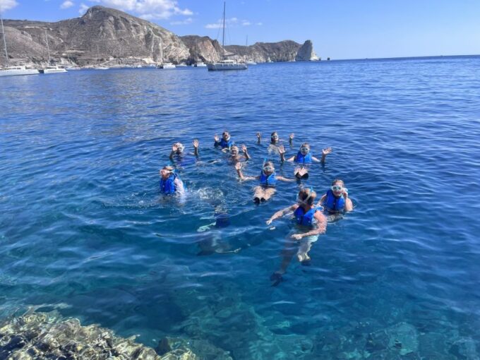 Santorini: Sea Caves Kayak Trip With Snorkeling and Picnic - Discover Natural Blue Caves