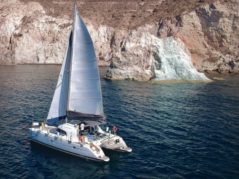 Santorini: Semi-Private Catamaran Cruise With Food & Drinks - Sail to Iconic Destinations