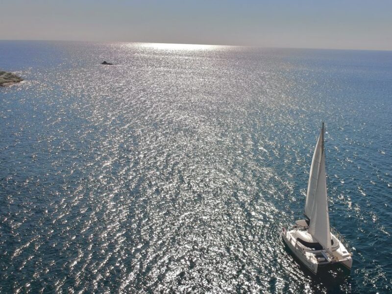 Santorini: Semi-Private Catamaran Cruise With Food & Drinks - Indulge in Refreshing Beverages