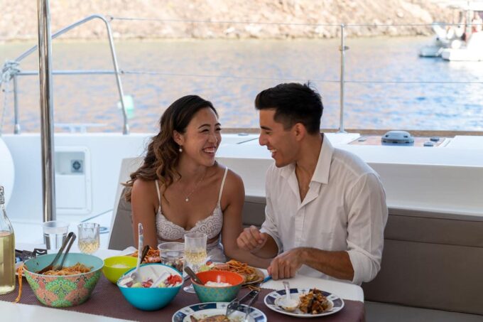 Santorini: Semi-Private Sailing Cruise up to 15pax - Boat and Crew