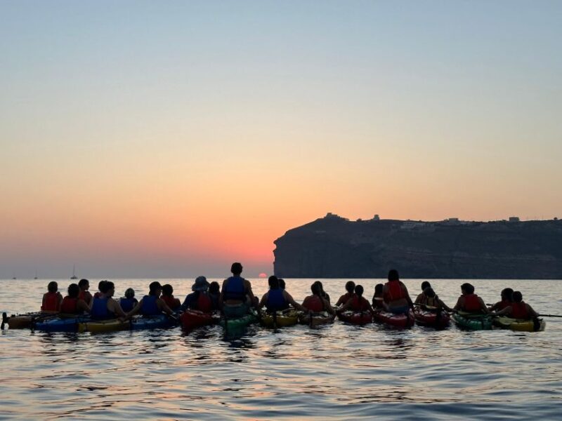 Santorini: South Sea Kayaking Tour With Sea Caves and Picnic - Key Points