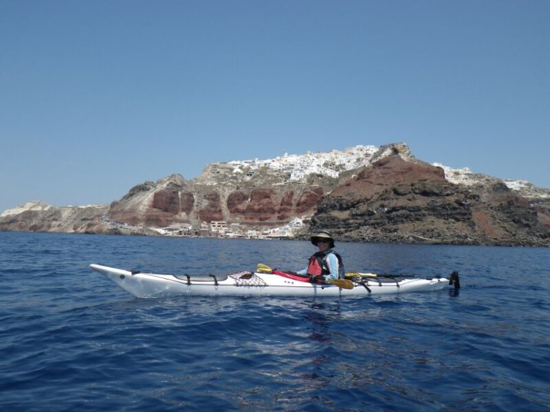 Santorini: South Sea Kayaking Tour With Sea Caves and Picnic - Kayaking Highlights