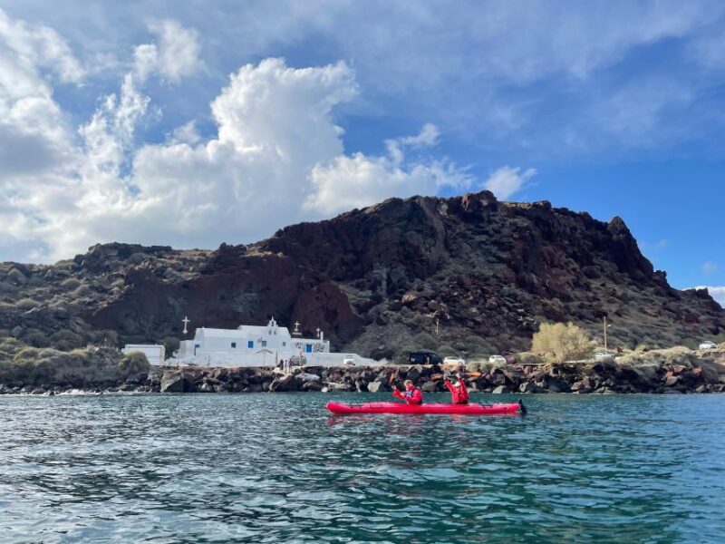 Santorini: South Sea Kayaking Tour With Sea Caves and Picnic - Pickup and Logistics