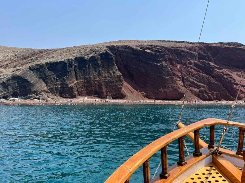 Santorini: Sunset Boat Cruise With BBQ Meal & Wine - Meal and Beverages