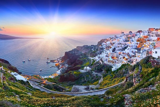 Santorini Sunset Dinner Cruise Including Nea Kameni Visit - Enjoying the Greek Dinner and Wine