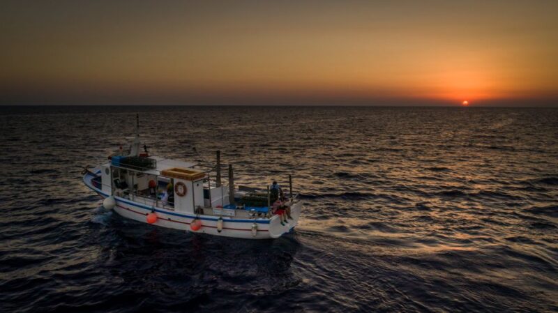 Santorini Sunset Fishing Trip With Dinner and Drinks - Key Points