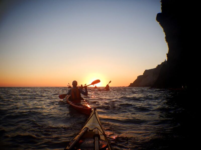Santorini: Sunset Sea Kayak With Light Dinner - Included in Tour