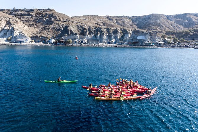 Santorini: Sunset Sea Kayak With Light Dinner - Itinerary: Kayaking and Sightseeing
