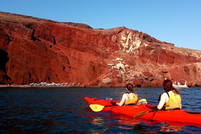 Santorini: Sunset Sea Kayak With Light Dinner - Logistics and Booking Details