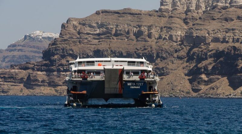 Santorini to Mykonos: Ferry Ticket & Hotel Transfer - Key Points