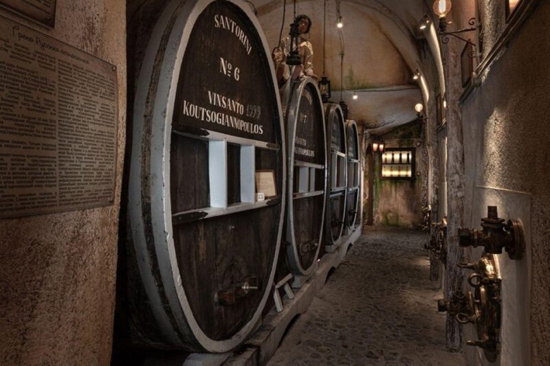 Santorini Visit Cave Wine Museum and Wine Tasting - Explore the Koutsogiannopoulos Wine Museum