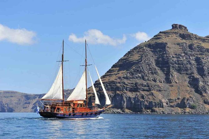 Santorini Volcanic Sunset Cruise - Wine and Dinner Onboard