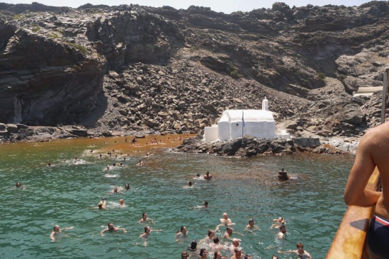 Santorini: Volcanic Sunset Cruise With Dinner - Sunset Cruise With Volcano and Hot Springs