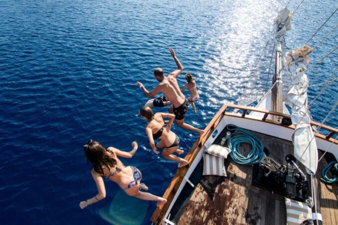 Santorini: Volcanic Sunset Cruise With Dinner - Pricing and Booking