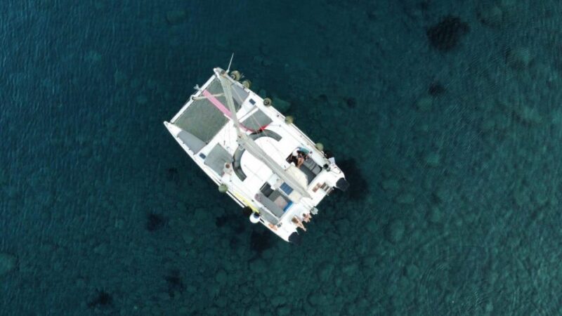 Santorini:Catamaran: Private Cruise With Food & Drinks - Booking and Cancellation