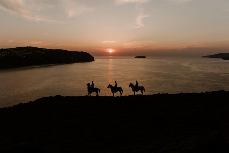 Santorini:Horse Riding Experience at Sunset on the Caldera - Caldera and Aegean Sea Views