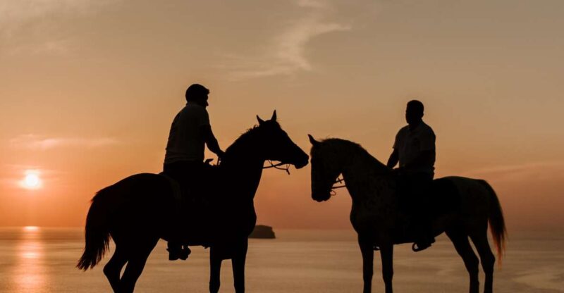 Santorini:Horse Riding Experience at Sunset on the Caldera - Meeting Point and Directions