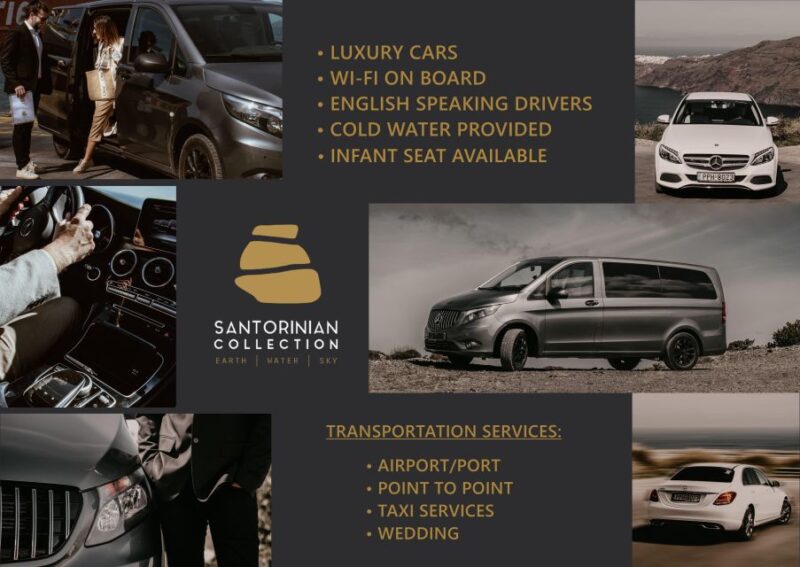 Santorini:Taxi Services on the Island Including Airport/Port - Included Amenities and Comforts