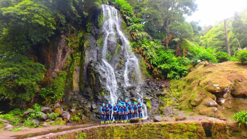 Sao Miguel: Ribeira Dos Caldeiroes Canyoning Experience - Safety and Equipment