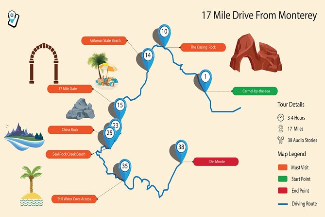 Scenic 17-Mile Drive Tour - Self Drive Audio Guide From Monterey & Carmel - Historical and Cultural Insights