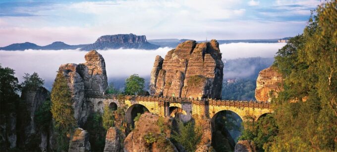 Scenic Bastei Bridge With Boat Tour & Lunch From Dresden - Exploring Neurathen Castle