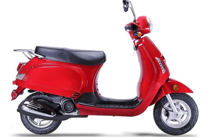 Scooter Rental for 4 Hours Plus 1 Hour Free and 2 Passengers Retro Lucky 49CC - Included Features