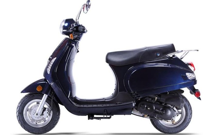Scooter Rental for 4 Hours Plus 1 Hour Free and 2 Passengers Retro Lucky 49CC - Meeting and End Point