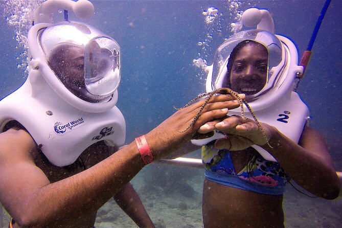 Sea Trek Helmet Dive at Coral World Ocean Park - Underwater Trail Exploration