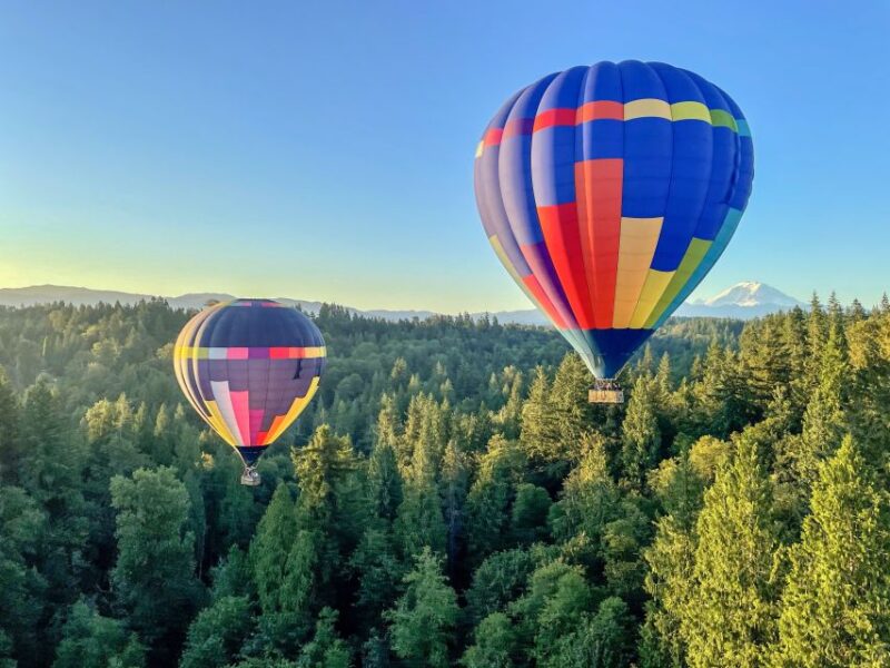 Seattle: Mt. Rainier Sunset Hot Air Balloon Ride - Flight Duration and Price