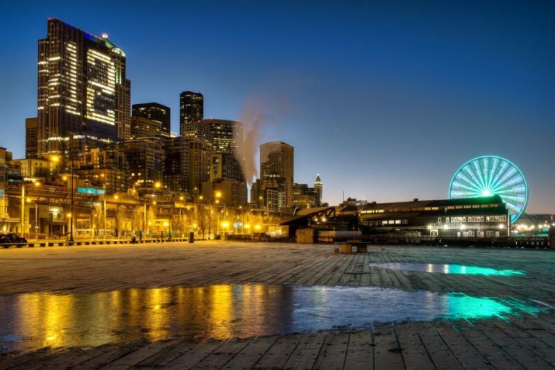 Seattle: Night Walking Tour With Space Needle - Sightseeing Highlights
