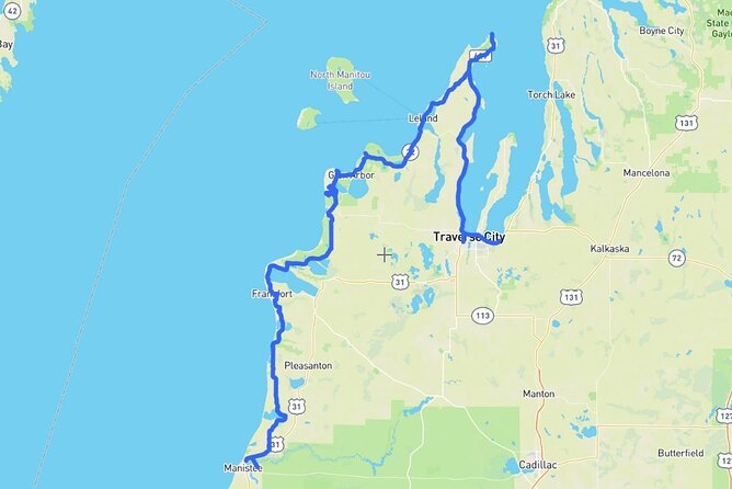 Self-Guided Audio Driving Tour in Michigan Lakeshore, M-22 - Tour Overview