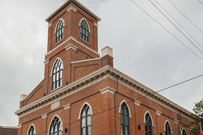 Self Guided Cincinnati Ghost Haunted Walking Tour Audio Tour Music Hall OTR - Tour Logistics and Meeting Point