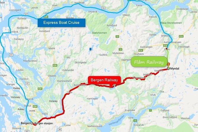 Self-Guided Day Tour - Grand Sognefjord Cruise & Flam Railway - Meeting Points