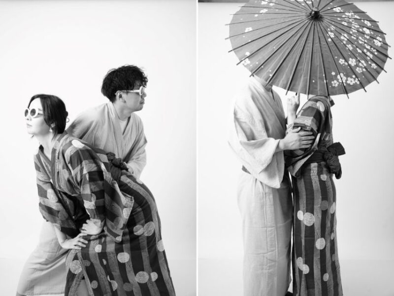 Selfie Experience in Kanazawa - Monochrome Plan - Private Shooting Space and Makeup Room