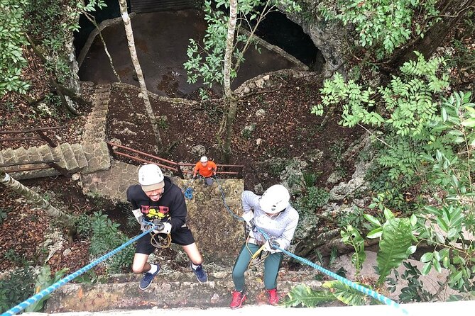 Selva Maya Eco Adventure Park: Ziplining, Hanging Bridges, Rappelling, and Cenote - Rappelling Down the Pyramids Other Side