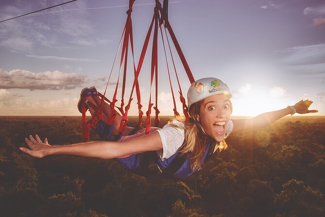 Selvatica Park Ziplines, Cenote, and ATV Tour From Cancun and Riviera Maya - Aqua-Zip for an Aquatic Finish