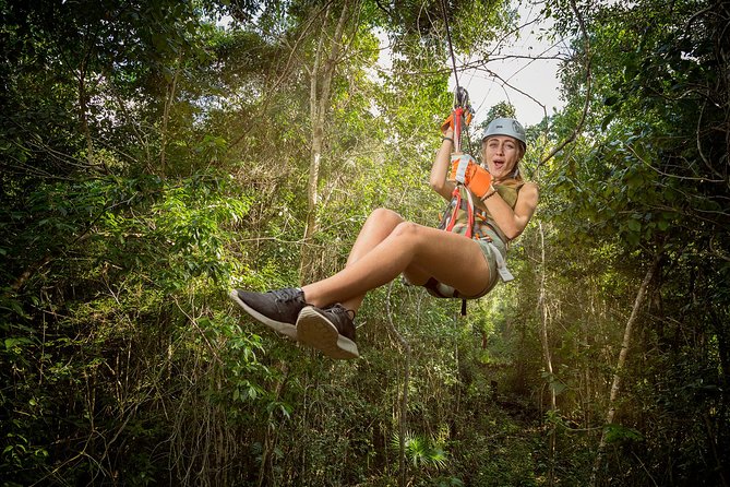 Selvatica Park Ziplines, Cenote, and ATV Tour From Cancun and Riviera Maya - Tarzania: Zipline Coaster Excitement