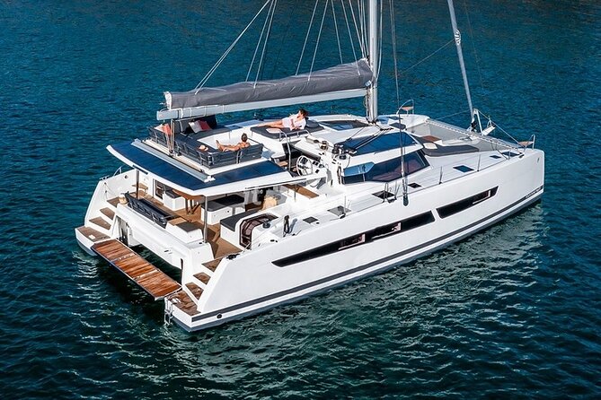 Semi-Private Brand-New Catamaran Cruise in Mykonos With Meal, Drinks & Transport - Exploring Rhenia Island