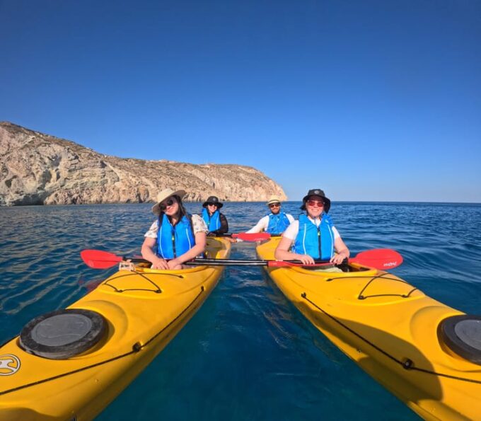 Semi-Private Half Day Kayaking Tours in Milos - Discover Stunning White Volcanic Slopes
