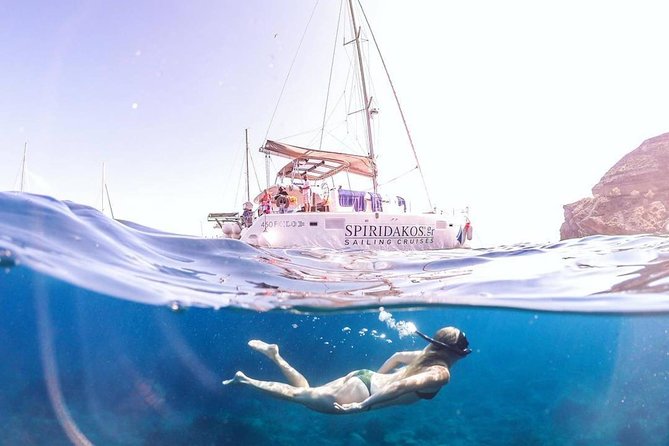 Semi-Private Luxury | Santorini Catamaran Cruise With BBQ on Board and Drinks - Just The Basics
