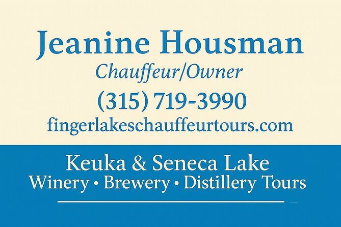 Seneca Lake Wine Tour - Customizable - FAQ