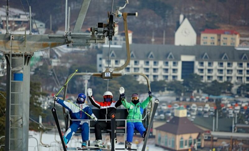 Seoul: Jisan Forest Winter Ski Day Tour with Basic Lesson - Key Points