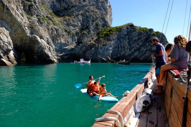 Sesimbra & Arrábida: Full-Day Traditional Boat Experience - Arrábidas Famous Beaches