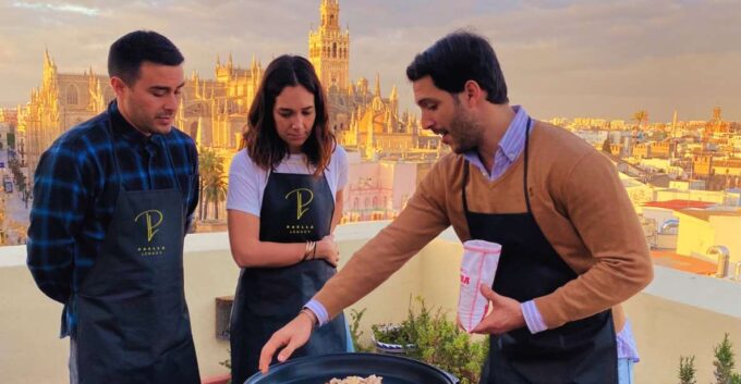 Seville: Highlights Rooftop Tour & Paella Cooking Class - Culinary Insights and Embodiment