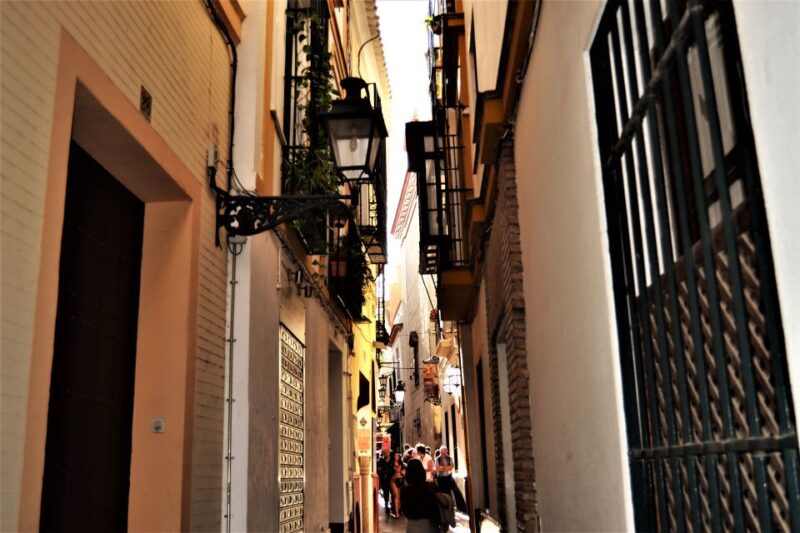 Seville: Plaza De Toros and Barrio Santa Cruz Tour - Strolling Through Barrio De Santa Cruz