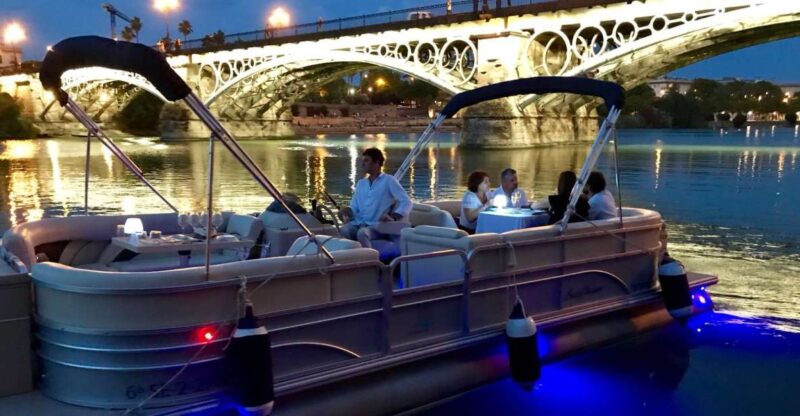 Seville: Private River Cruise With Dinner and Drinks - Admiring Sevilles Landmarks