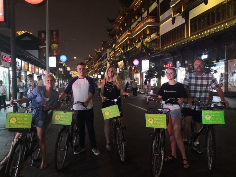 Shanghai: 4-Hour Nightlife Adventure & Tasting Bike Tour - Key Points