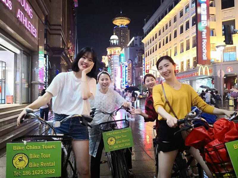 Shanghai: 4-Hour Nightlife Adventure & Tasting Bike Tour - Experience Highlights