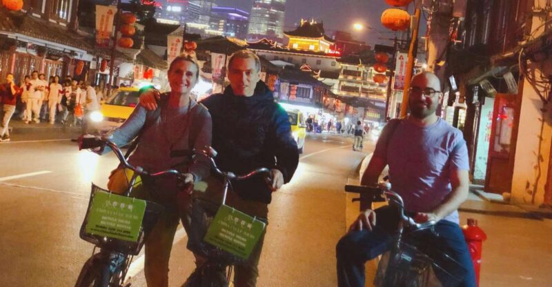 Shanghai Charming Night Small Group Bike Tour - Experience Highlights