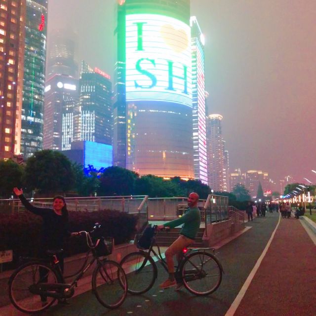 Shanghai Charming Night Small Group Bike Tour - Tour Inclusions